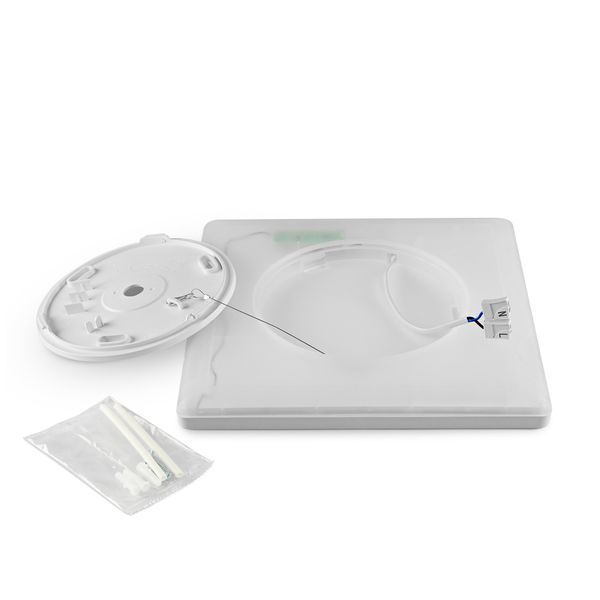 LED світильник з декоративною підсвіткою квадратний VIDEX DL3S 24W 4000K Білий 27854 фото