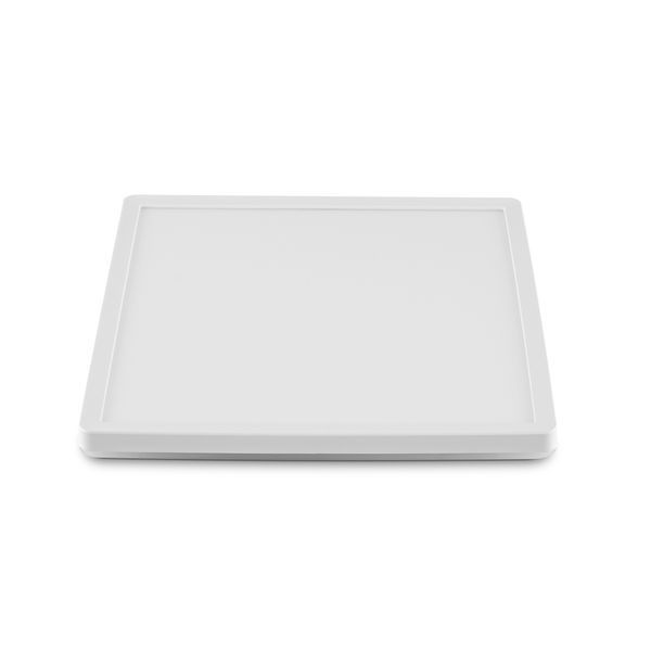 LED світильник з декоративною підсвіткою квадратний VIDEX DL3S 24W 4000K Білий 27854 фото